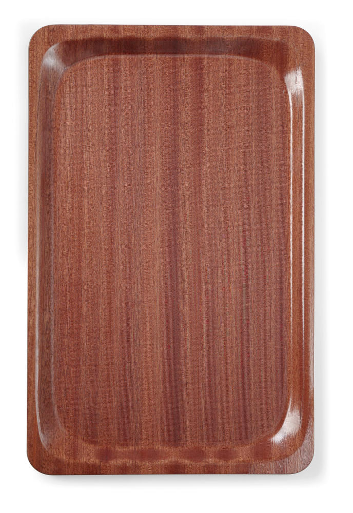 Serviertablett Woodform, HENDI, Euronorm, Mahagoni, 370x530mm