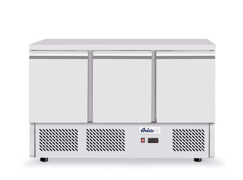 Kühltisch, dreitürig Kitchen Line 380L, Arktic, 230V/220W, 1365x700x(H)880mm