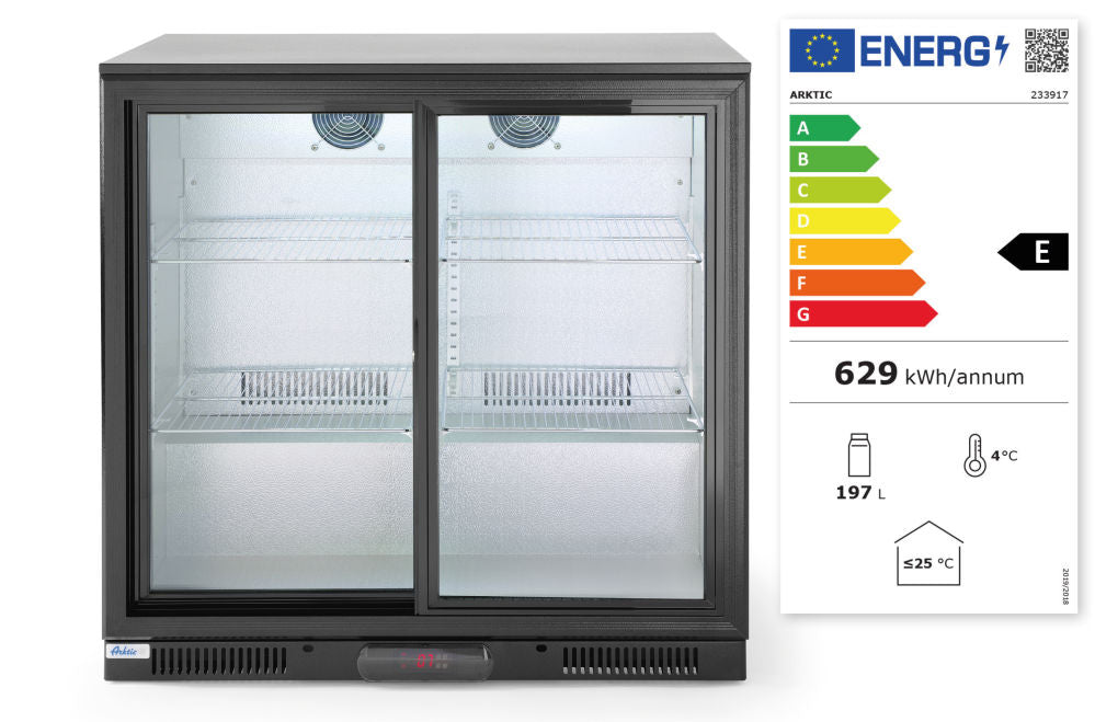 Bar Kühlschrank mit Schiebetüren 197 L, Arktic, 220-240V/160W, 900x500x(H)900mm