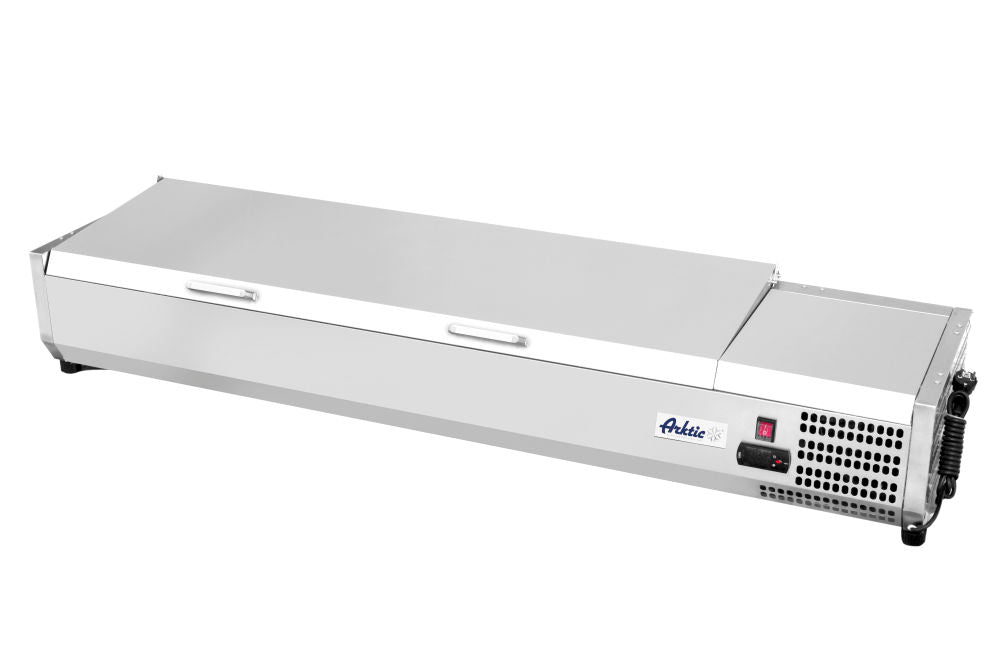 Aufsatz-Kühlvitrine Gastronorm 1/3, Arktic, 6x GN 1/3, 230V/180W, 1405x395x(H)290mm