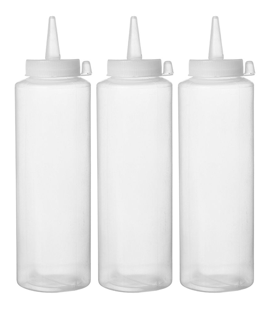 Spenderflaschen, 3er Set, HENDI, 0,7L, Transparent, 3 pcs., ø70x(H)240mm