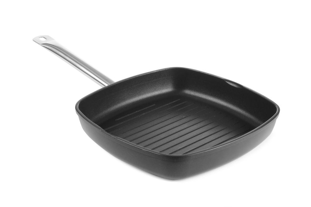 Grillpfanne mit gerillter Bratfläche Titanium Professional, HENDI, 550x290x(H)55mm