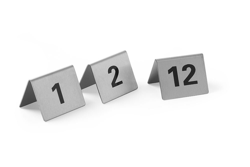 Tischnummern, HENDI, Nummer 13-24, 50x35x(H)40mm