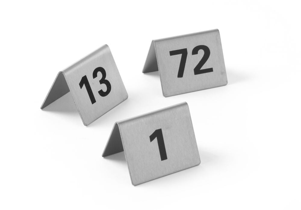 Tischnummern, HENDI, Nummer 25-36, 50x35x(H)40mm