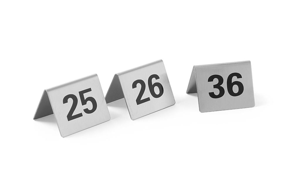 Tischnummern, HENDI, Nummer 25-36, 50x35x(H)40mm