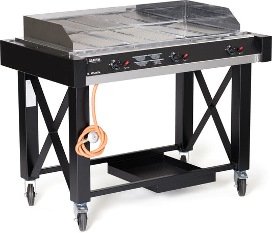 Gasgrill Atlanta, HENDI, Schwarz, 13kW