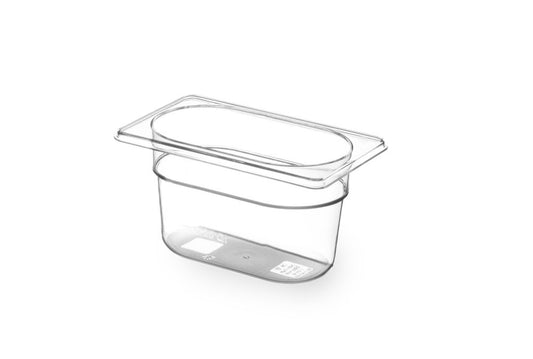 Gastronorm Behälter 1/9, HENDI, GN 1/9, 0,6L, Transparent, 176x108x(H)65mm