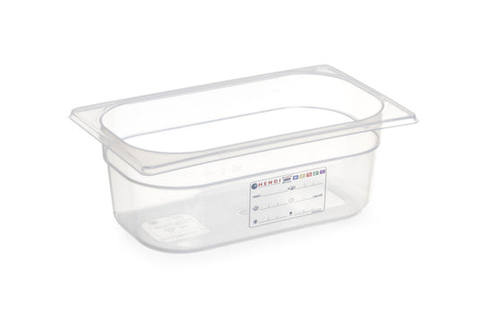Gastronorm Behälter 1/4, HENDI, GN 1/4, 4L, Transparent, 265x162x(H)150mm